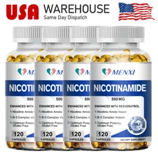500mg Vitamin B3 Nicotinamide 120/240/480Capsule - Energy Support Skin Health