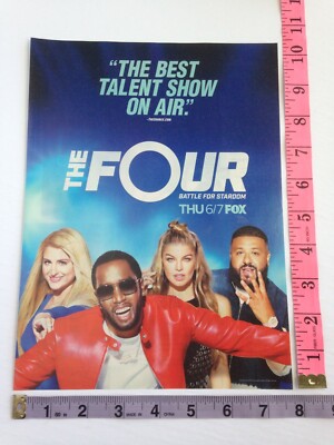 Print Ad The Four TV show Sean Combs, Meghan Trainor,  Fergie, DJ Khaled photos