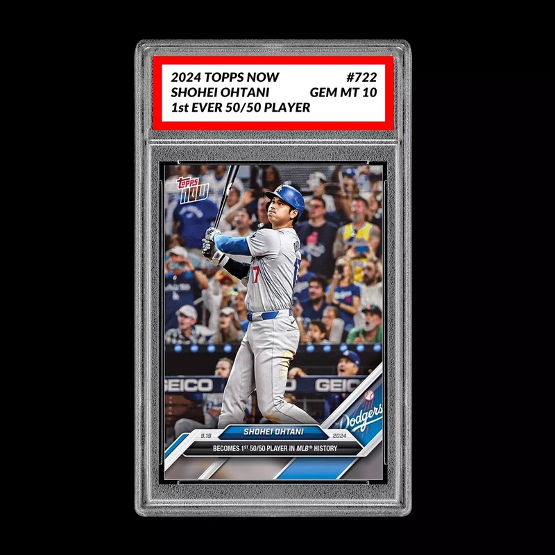 GRADED 10 💥Shohei Ohtani 50/50 2024 MLB TOPPS NOW Card 722 First Ever!