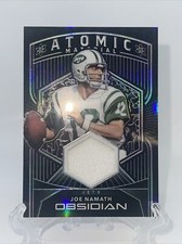 2020 Panini Obsidian Atomic Materials Joe Namath Used/Worned Patch Jersey #12/50