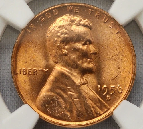 1956-D Lincoln Cent, NGC MS66RD
