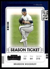 Brandon Woodruff 2021 Panini Contenders Baseball # 36 Base Milwaukee Brewers