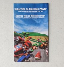 2005 Mario Kart Double Dash GameCube Insert Nintendo Power Offer 57281A