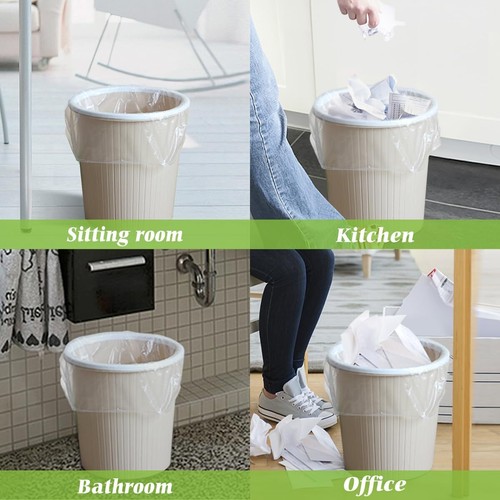5 Gallon 100 Counts Strong Trash Bags Garbage Bags, Bathroom Trash Can Bin Li... - Picture 5 of 8