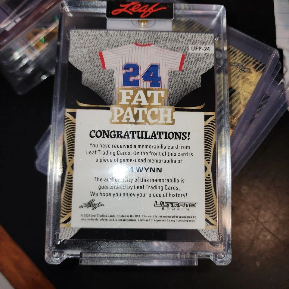 Hoja Ultimate Sports 2024 "parche graso" UFP-24 JIM WYNN -HOUSTON COLT AÑOS 45/ASTROS Foto 4 de 4
