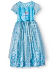 Disney Frozen Elsa Short Sleeve Nightgown Pajama Girl Size 6