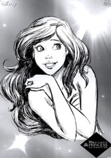 [DIGITAL CARD] Topps Disney - Ariel - Royal Visions 22 S1 Black White
