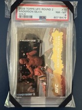 2009 Topps UFC Round 2 - Gold #33 Anderson Silva (RC) - PSA 8 none higher 