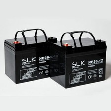 2x baterie do skuterów 12V 36AH SLK POWER MOBILITY (UPGRADE 30AH 32 33AH 34 35AH)