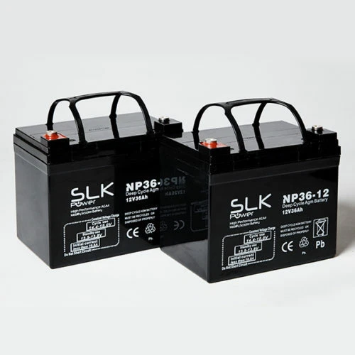 2 x 12V 36AH SLK POWER MOBILITY SCOOTER BATTERIEN (UPGRADE 30AH 32 33AH 34 35AH)