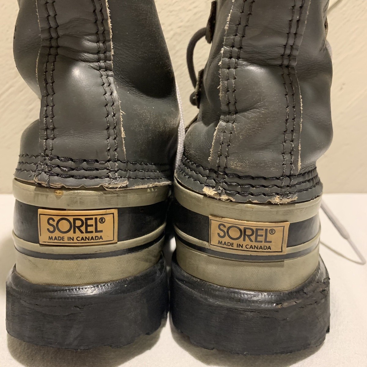 Sorel Kaufman Caribou Gray Men 6 Winter Boots Wool Liners Canada Women 7.5 Murdoch main image 2
