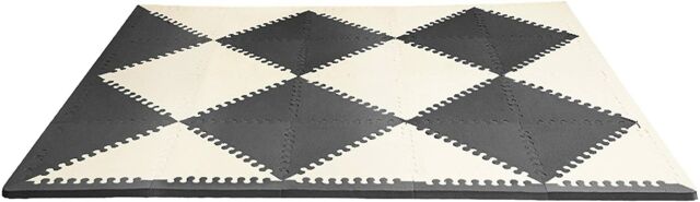 Skip Hop Playspot Geo Foam Floor Tiles Black/cream for sale online | eBay