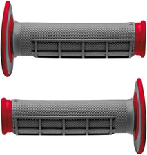 Renthal Dual Compound MX Grips-Red - Motocross Dirtbike Offroad