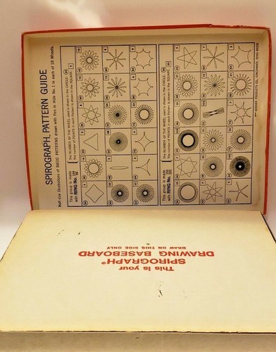 KENNER'S 1970 SPIROGRAPH #401 GAME TOY--FULL SET--ORIGINAL BOX - Picture 7 of 10