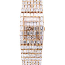 Vacheron Constantin Lord Kalla 23mm Yg Factory Set Baguette Dial Watch