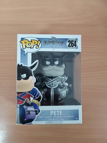 Pete, Kingdom Hearts, # 264 Black And White Funko Pop, Good Condition