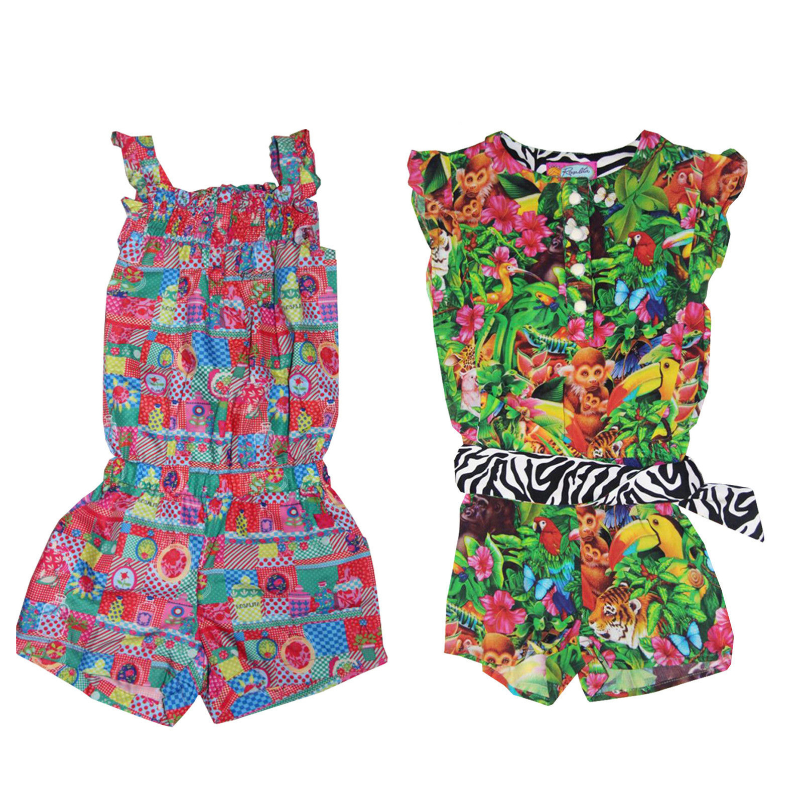 Mädchen Overall Chiffon Blumenmädchen - Eleganter Tanzbody Sommer