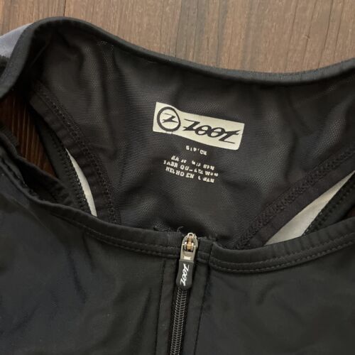 Camiseta sin mangas para mujer Zoot negra para ciclismo bicicleta 1/2 cremallera bolsillos deportivos talla S - Imagen 3 de 6
