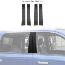 Carbon Fiber Window Center Pillar Sticker Trim Decal For Dodge Ram 1500 2010-17 Carbon Fiber Window Center Pillar Sticker Trim Decal For Dodge Ram 1500 2010-17