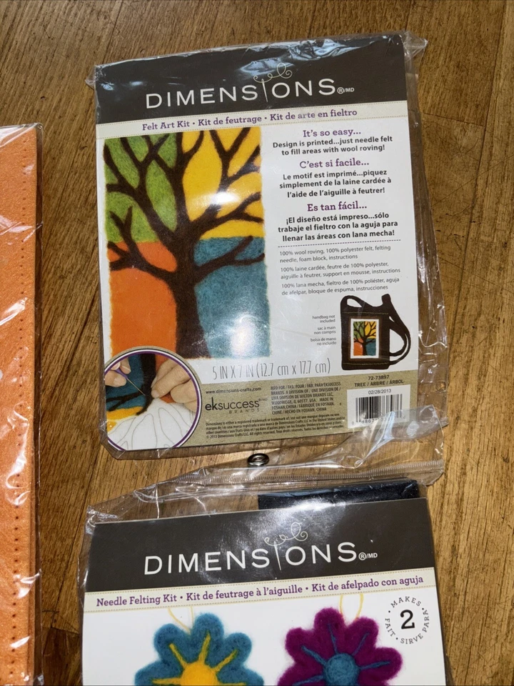 New (3) Sealed Dimensions Needle Felting Kit - Image 2 of 4