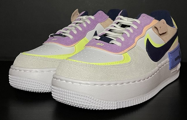 Nike Air Force 1 Shadow W - Summit White/Black/Barely Volt/Crimson Tint