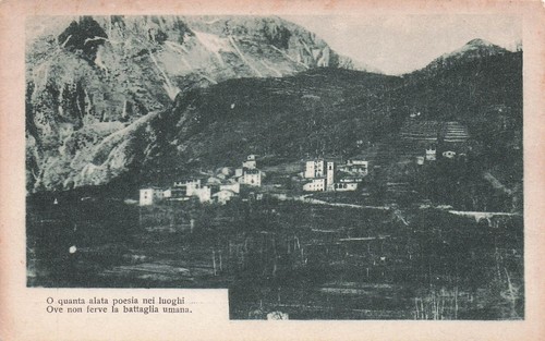 24-9A) CARTOLINA VERSI POESIA OVE NON FERVE LA BATTAGLIA UMANA - 第 1/2 張圖片