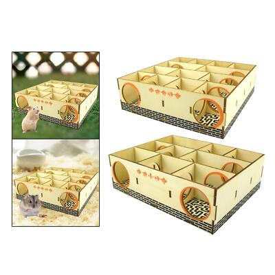 Hamsterlabyrinth Hamsterlabyrinth Tunnel Labyrinth Puzzle Spielzeug Meerschweinchen Holz für