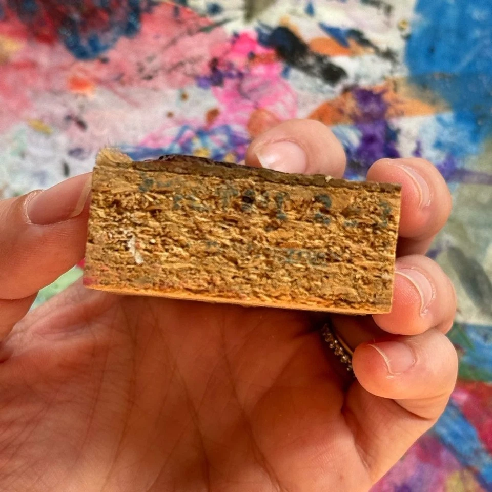 Vintage Hand Carved Speedball 2x3 Conch Seashell Wood Block Printing Stamp - Image 2 of 3