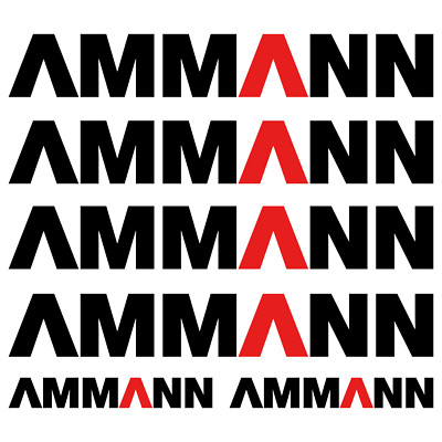 AMMANN L aufkleber sticker rüttelplatte vibratory plates 6 Stücke Pieces