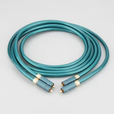 Pair Pure Copper Conductor Shielded HIFI Audio Amp DAC Interconnect RCA Cable