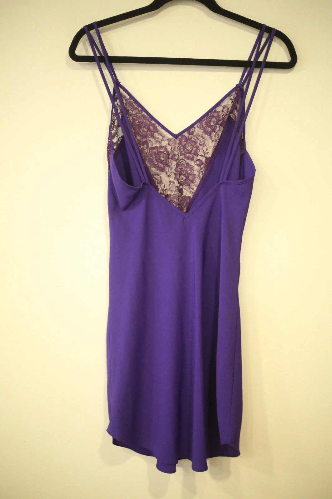 UNDERCOVER Mini Abito Slip Vintage Victoria's Secret G Label Donna Taglia M Viola Pizzo