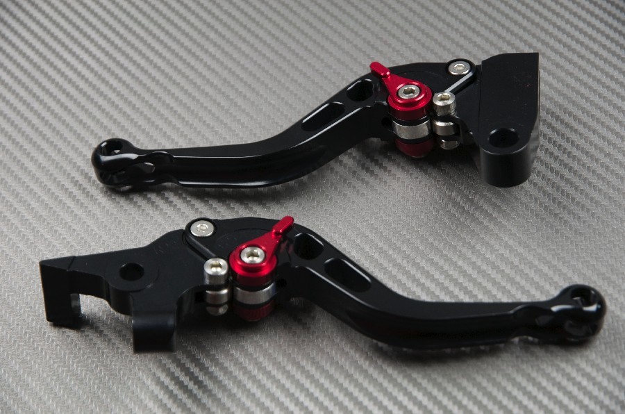 Leviers De Frein Et Embrayage CNC Noir Pour MV Agusta Brutale 910 (2005-2008)