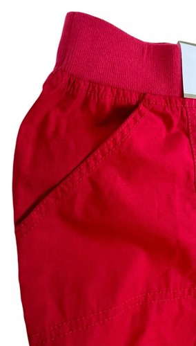 Chicos Capri Pants Crop Radiant Red Pockets Elastic Waist Womens Sz 1 (8-M) NWT - Picture 3 of 22
