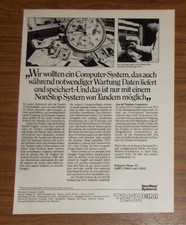 Rare Advertising TANDEM COMPUTERS NONSTOP SYSTEM Mainframe 3 1981