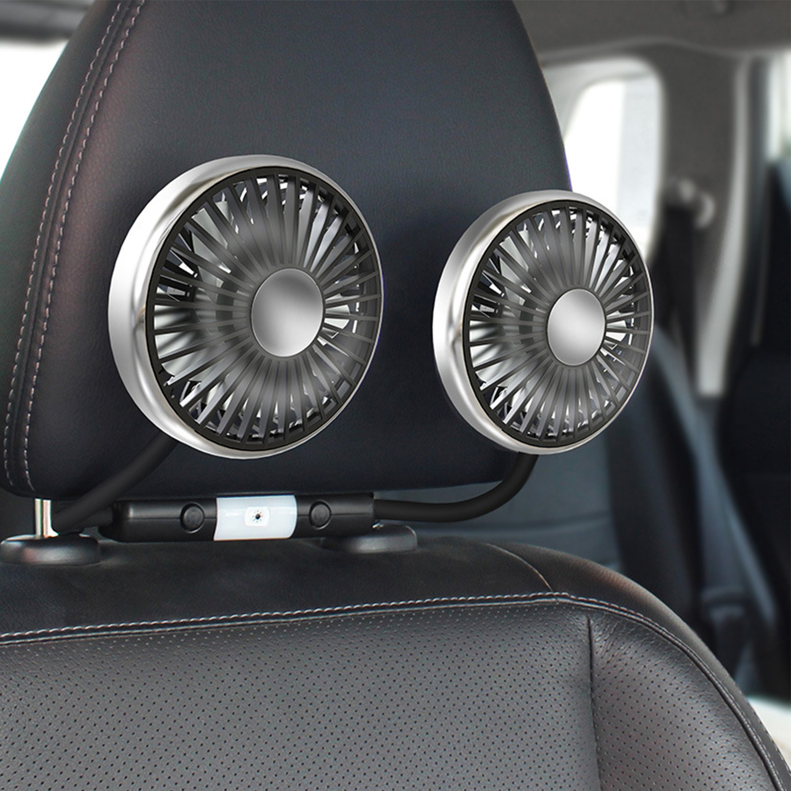 Electric Car Fans for Rear Seat Passenger Portable Car Seat Fan Headrest