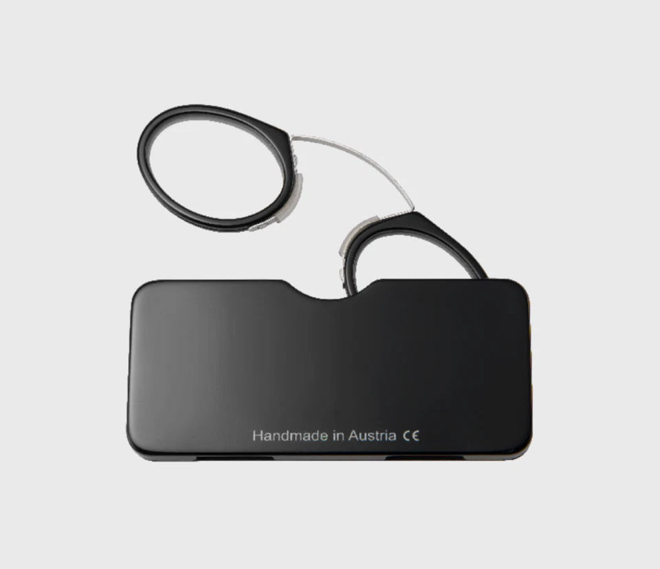 SEEOO Classic negro gafas de lectura Readers gafas de cremallera + 1,5