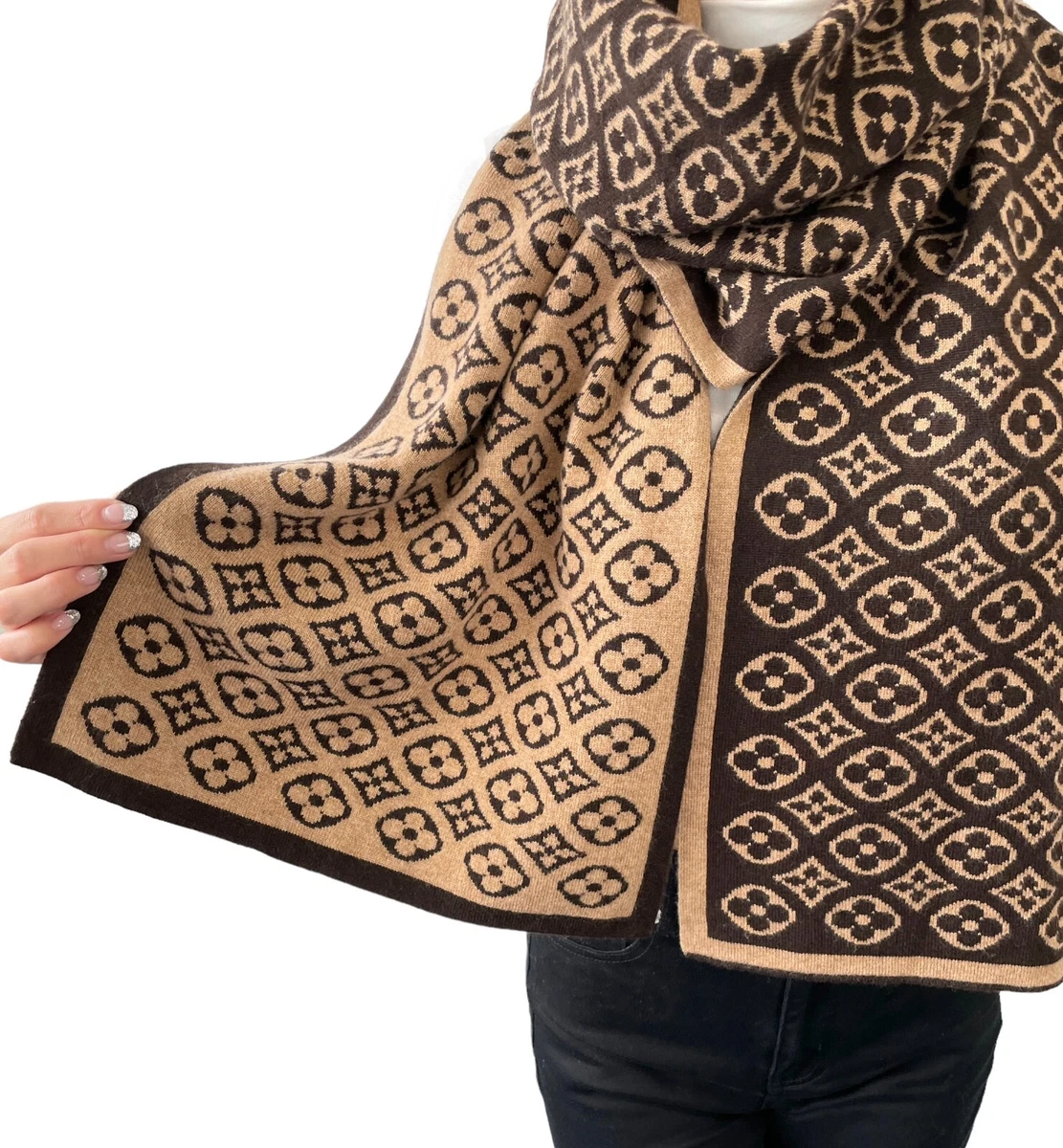 vuitton shawl brown