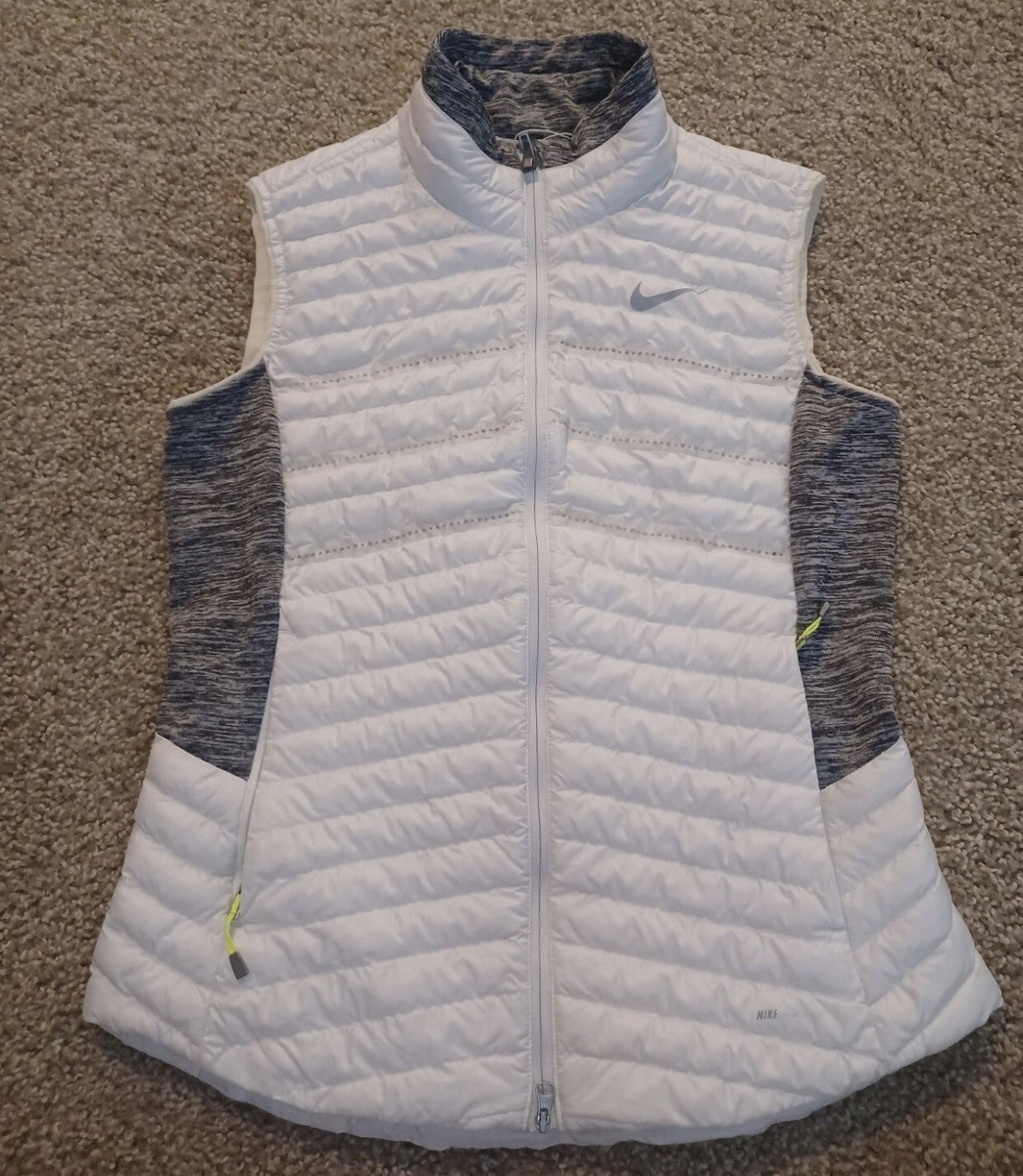 Nike Golf Aeroloft Full Zip Vest Jacket White Women's Small NICE