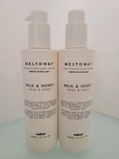 Meltoway Hair Dissolving Cream Milk& Honey For Face & Body By Wakse 6.7 oz (2pk)