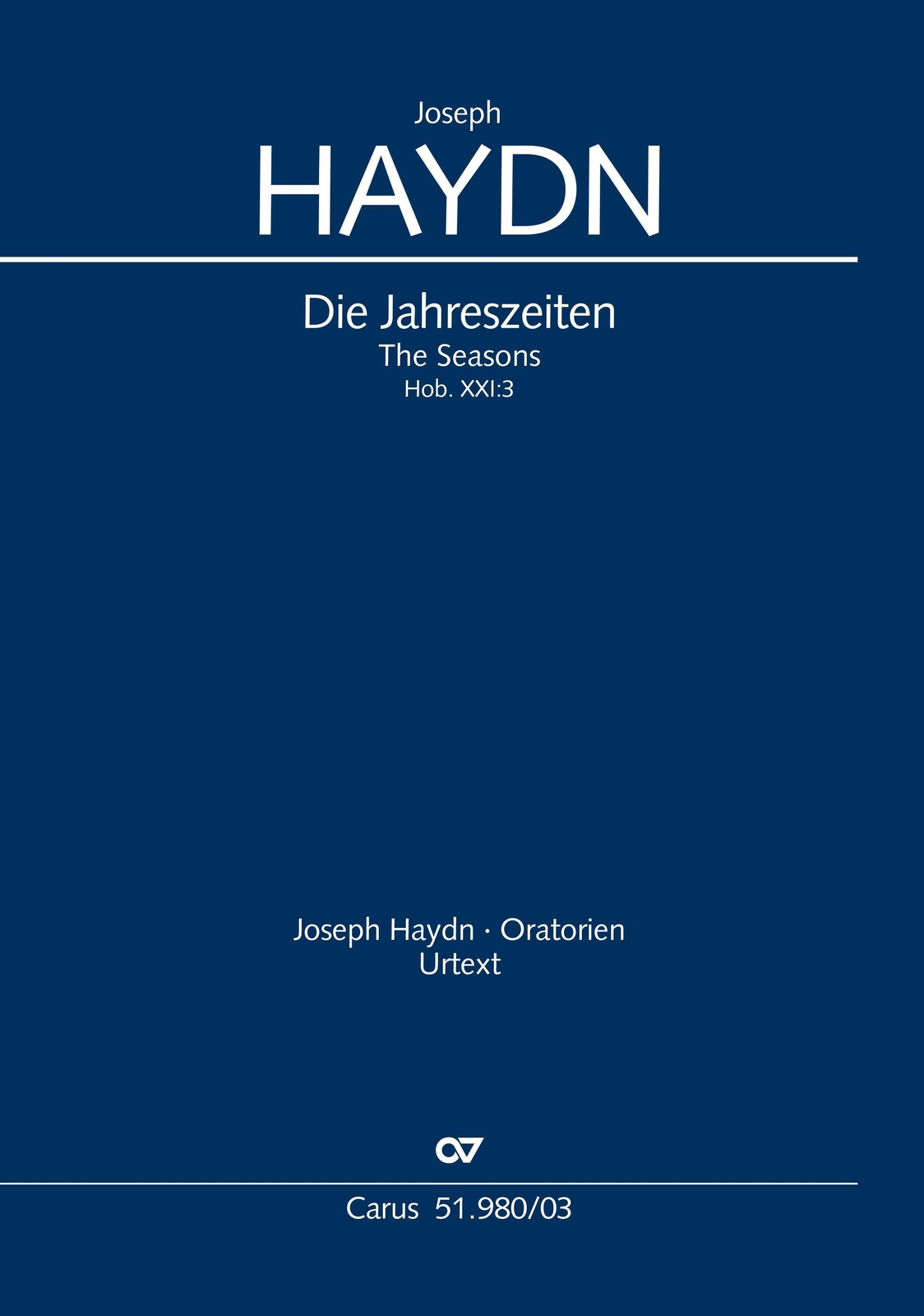 Die Jahreszeiten (kiavierauszug), Joseph Haydn