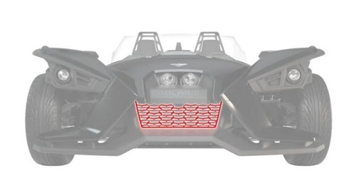 POLARIS SLINGSHOT FRONT GRILL ROGUE RED 2884148-293 - Picture 2 of 2