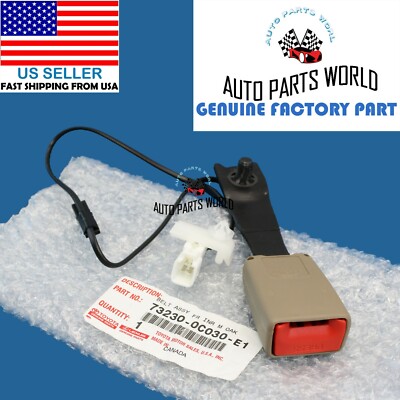 GENUINE OEM TOYOTA 00-04 TUNDRA DRIVER OAK SEAT BELT BUCKLE END 73230