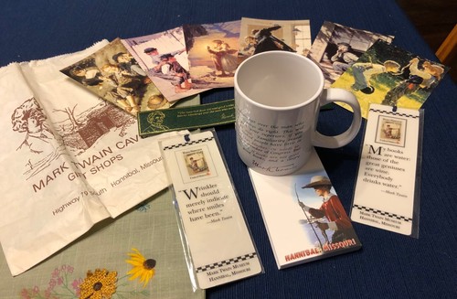 Lot/11pcs Mark Twain Souvenirs, Tom Sawyer Postcards,Mug, Bkmk