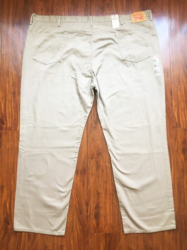 Levi's Men's NWT Big & Tall 559 Relaxed Straight IR Pre-Worn Khaki 56 X 32 - Picture 6 of 13