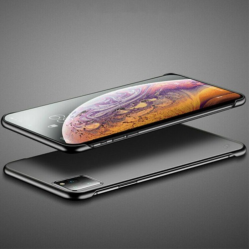 For iPhone 12 Mini 12 Pro Max Ultra Thin Frameless Case Transparent Matte Cover - Picture 11 of 15