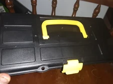 Toolbox Hand Held Carry Storage Lockable Small Tool Box 12x5x5”earns Play Kids