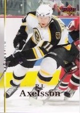 2007-08 Upper Deck #167 P.J. Axelsson - HKY