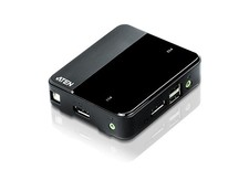 Conmutador KVM ATEN 2 puertos USB 4K DisplayPort 1.2 (cables KVM incluidos)