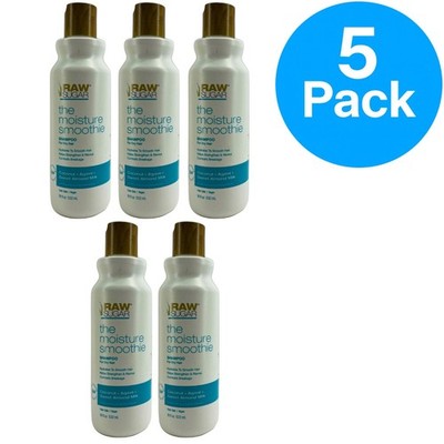 Raw Sugar The Moisture Smoothie Shampoo - Coconut + Agave - 18oz - 5 Pack
