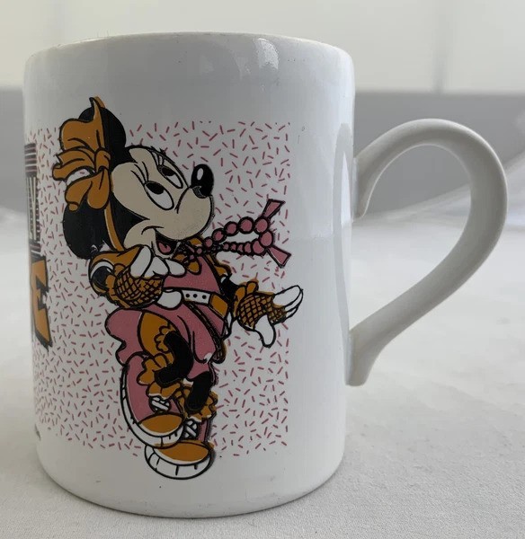 Walt Disney Totally Minnie Mouse Vintage 1987 taza taza taza